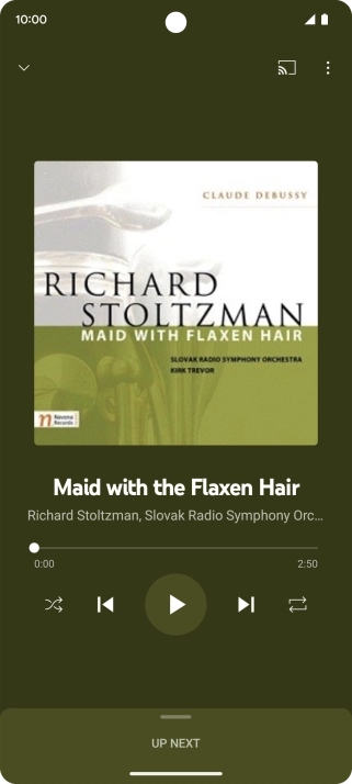 Press arrow right to go to the next audio file.