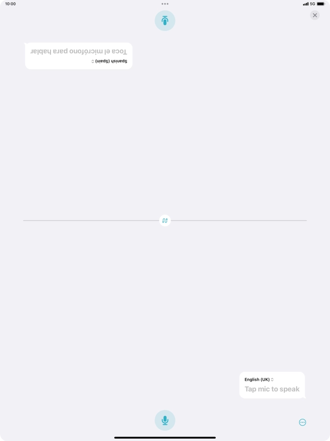 Press the end icon to end two-way view.