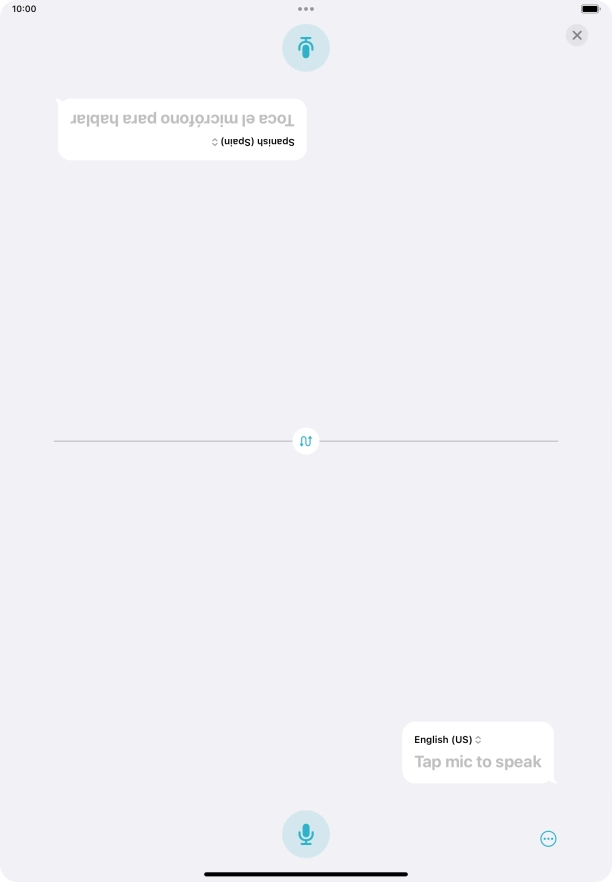 Press the end icon to end two-way view.