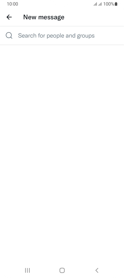 Press the search field.