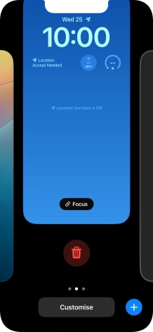 Press the delete icon. Press the delete icon.