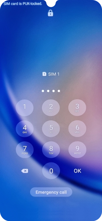 Key in the new PIN again and press OK.