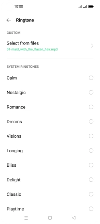 Press the Home key to return to the home screen.