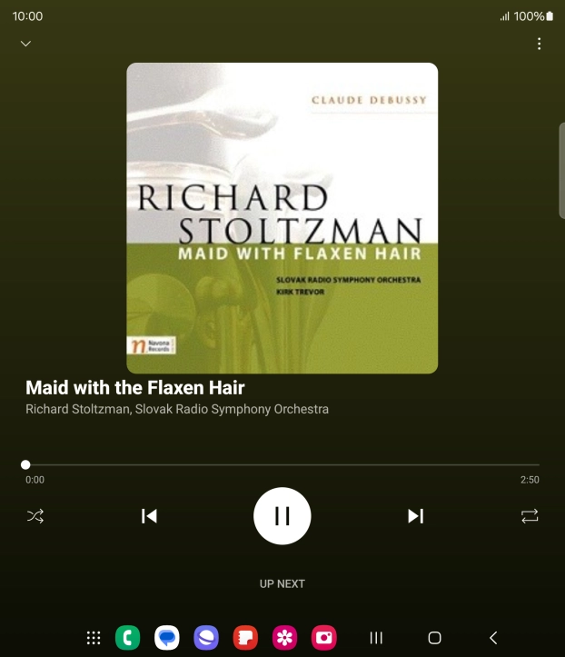 Press arrow right to go to the next audio file.