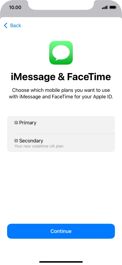 Press the required price plan.