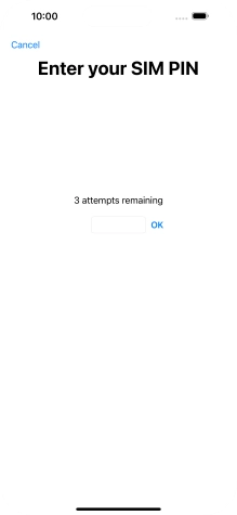 If your SIM is locked, key in your PIN and press OK.