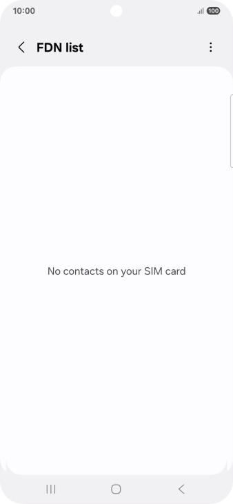 Press the menu icon.