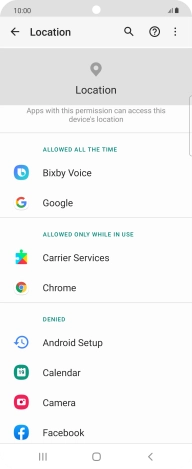 Press the required app.