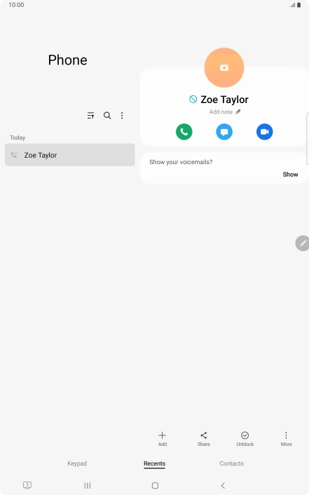 Press the Home key to return to the home screen.
