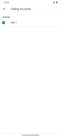 Press the name of the SIM. Press the name of the SIM.