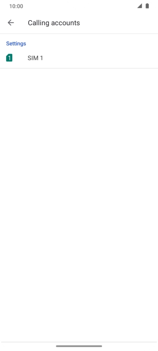 Press the name of the SIM. Press the name of the SIM.