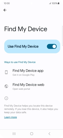 Press the Home key to return to the home screen.