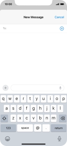 Press To: and key in the first letters of the recipient's name.