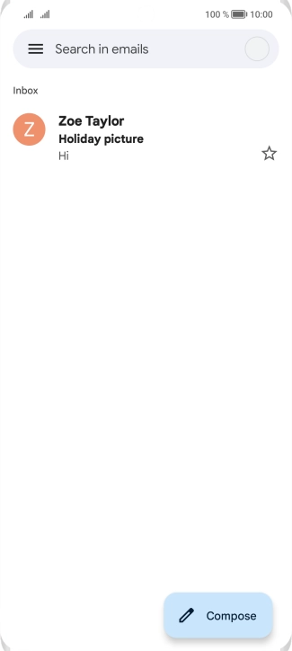 Press the profile icon.