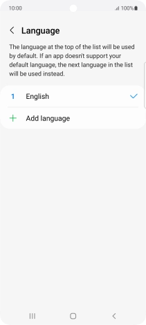 Press Add language. Press Add language.