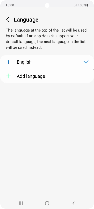 Press Add language. Press Add language.