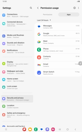 Press the drop down list. Press the drop down list.