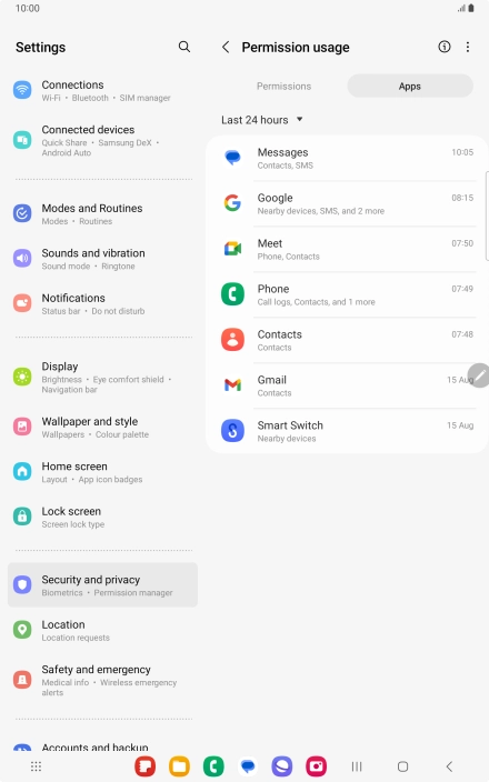 Press the drop down list. Press the drop down list.