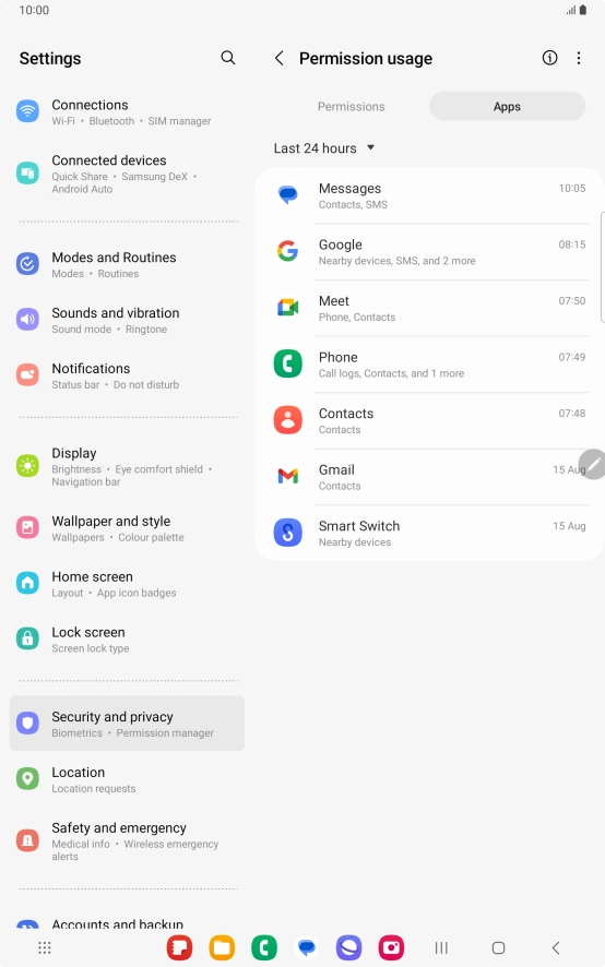 Press the drop down list. Press the drop down list.
