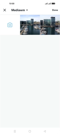 Press the required picture or video clip.