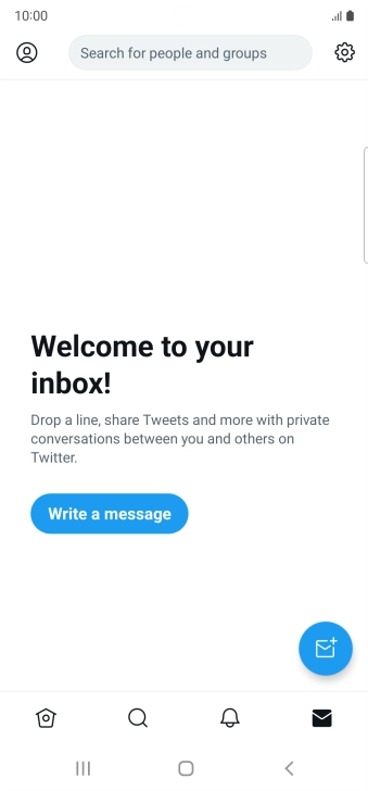 Press the new message icon.