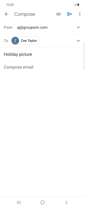 Press the text input field.