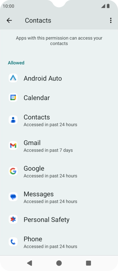 Press the required app.