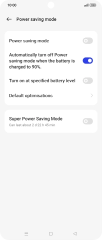 Press the indicator next to the required setting to turn on the function. Press the indicator next to the required setting to turn on the function.