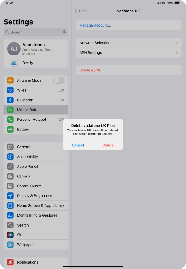 Press Delete. Press Delete.