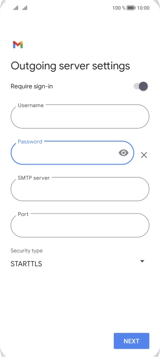 Press the field below 