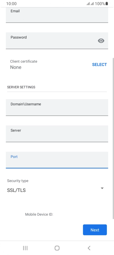 Press the drop down list below 