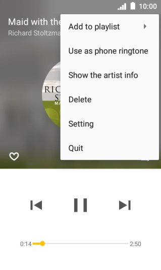Press Add to playlist.