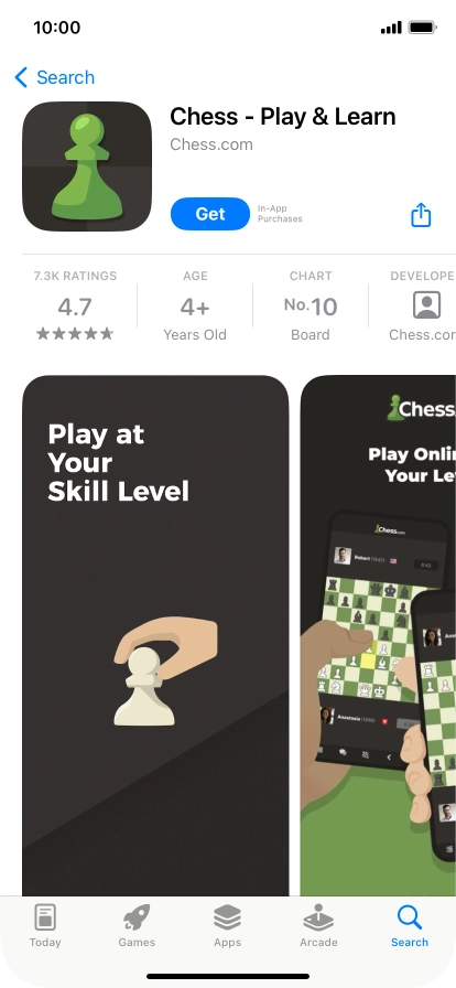 Press Get and follow the instructions on the screen to install the app.