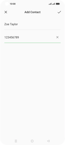 Press the confirm icon.
