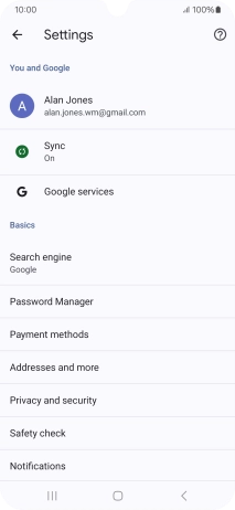 Press Privacy and security. Press Privacy and security.