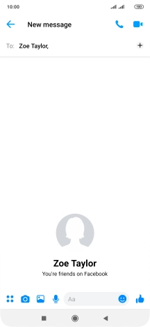 Press the text input field.