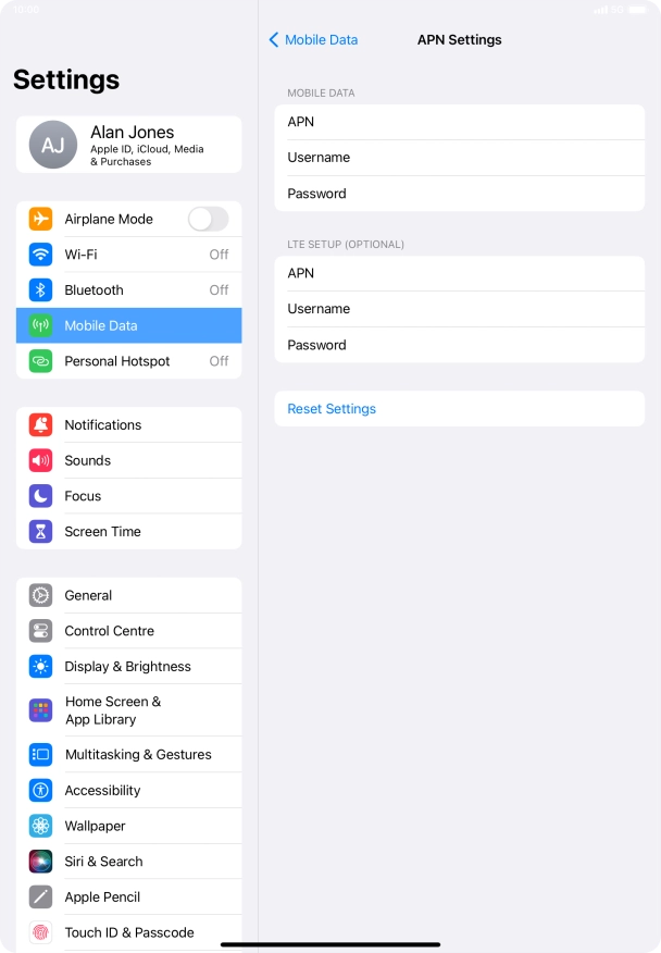Press APN and key in wap.vodafone.co.uk. Press APN and key in wap.vodafone.co.uk.