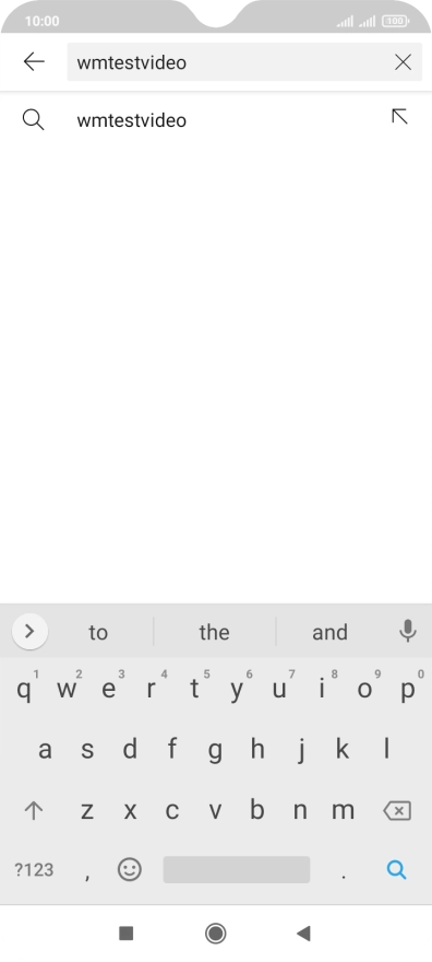 Key in the required search word and press the search icon.