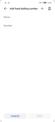 Press Name and key in the required name.