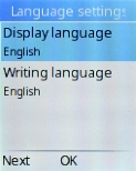 Select Display language.