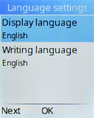 Select Display language.
