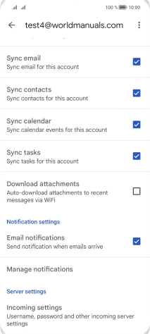 Press the field next to 