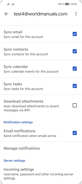 Press the field next to 