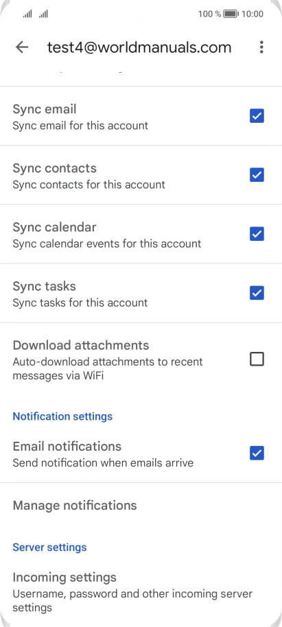Press the field next to 