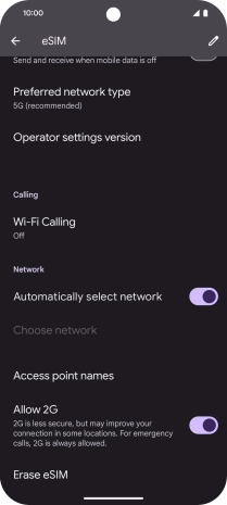 Press Erase eSIM. Press Erase eSIM.
