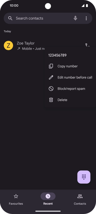 Press Block/report spam.