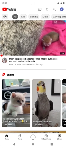 Press the upload icon.