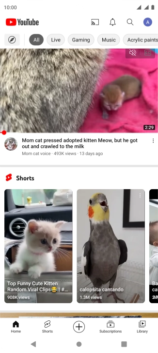 Press the upload icon.