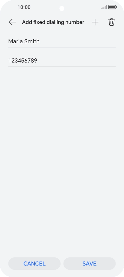 Press SAVE. Press SAVE.