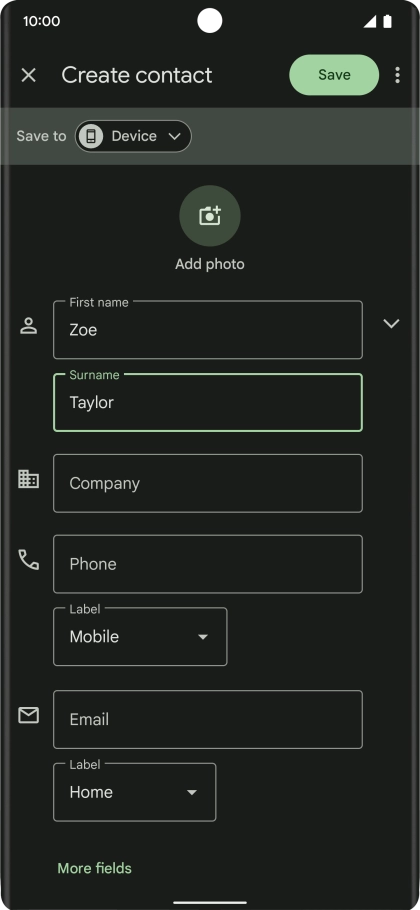 Press Phone and key in the required phone number.